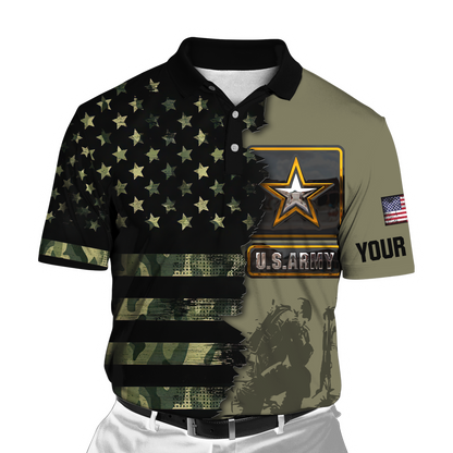 Personalized Name US Army Veteran 3D All Over Printed Shirts