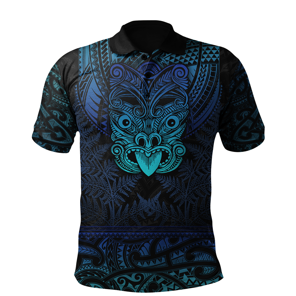 Maori Haka Dance Blue 3D Printed Unisex Shirts