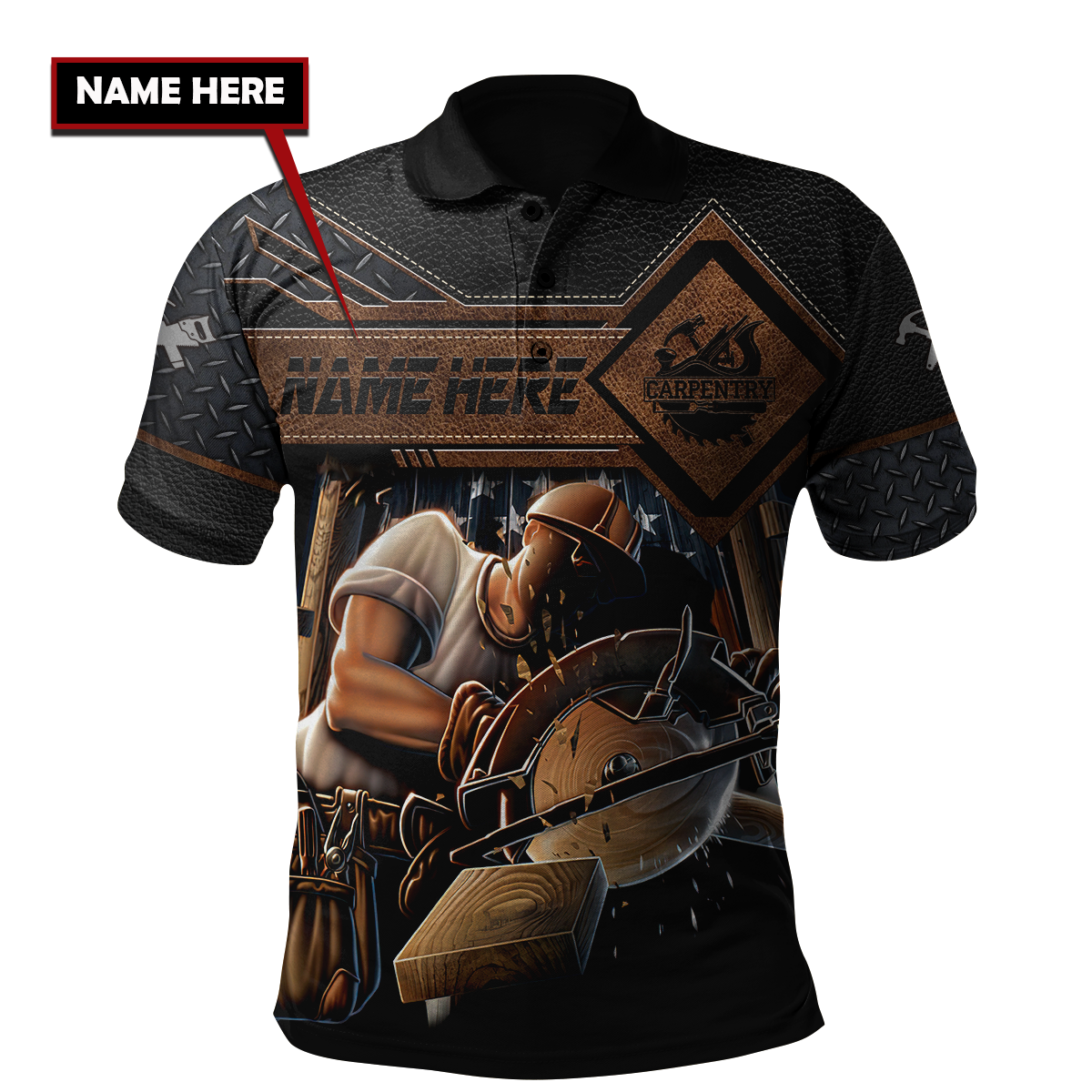 Personalized Name Carpenter 3D All Over Printed Unisex Shirts Ver 2