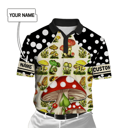 Customize Name Mushroom Hippie3D All Over Printed Unisex Shirts