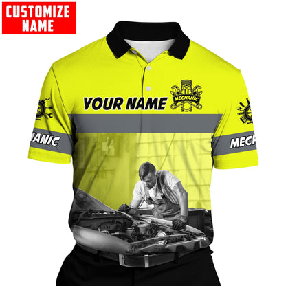 Tmarc Tee Personalized Name Mechanic 3D All Over Printed Unisex Shirts