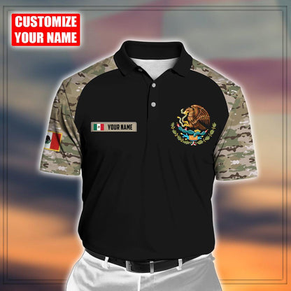Mexico Coat Of Arms no02 Personalized Name 3D Unisex Shirts