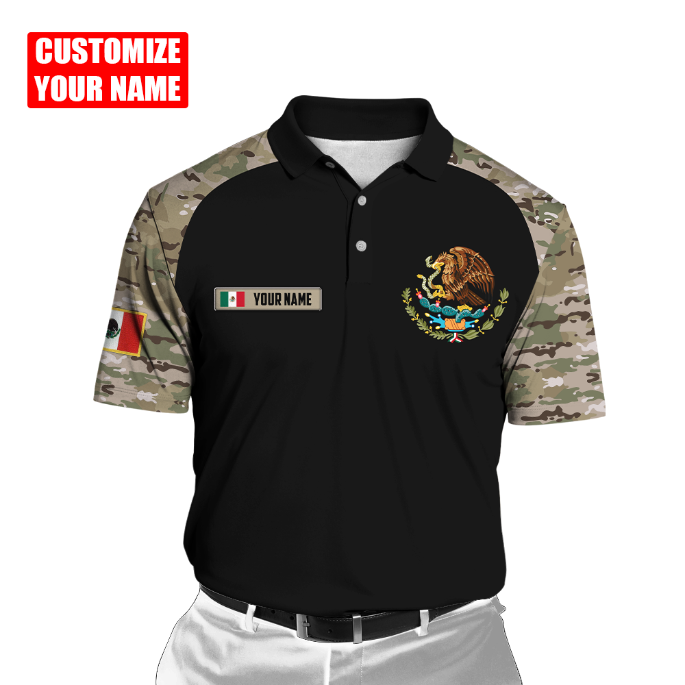 Mexico Coat Of Arms no02 Personalized Name 3D Unisex Shirts