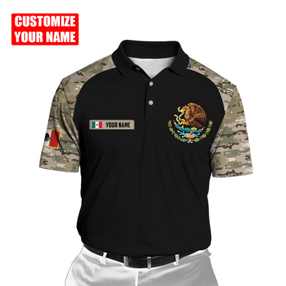 Mexico Coat Of Arms no02 Personalized Name 3D Unisex Shirts