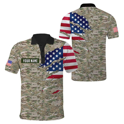 Remembrance The United States Camo Soldier 3D print shirts Proud Military