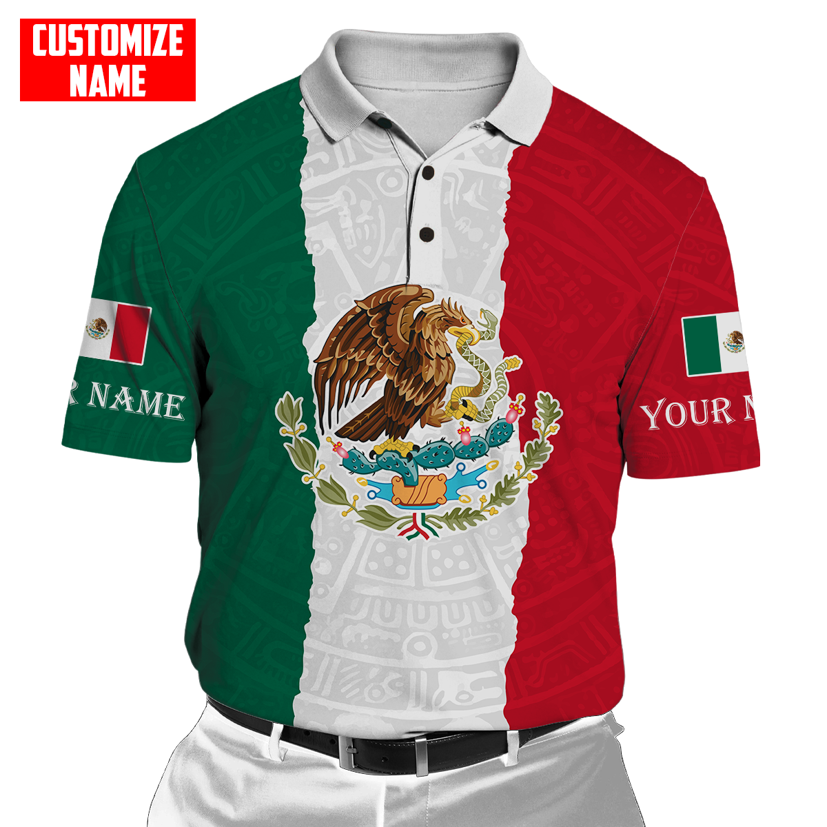 Personalized Name Mexico 3D All Over Printed Unisex Shirts DQB10072101