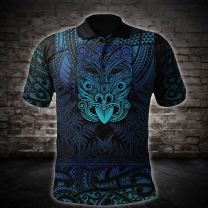 Maori Haka Dance Blue 3D Printed Unisex Shirts