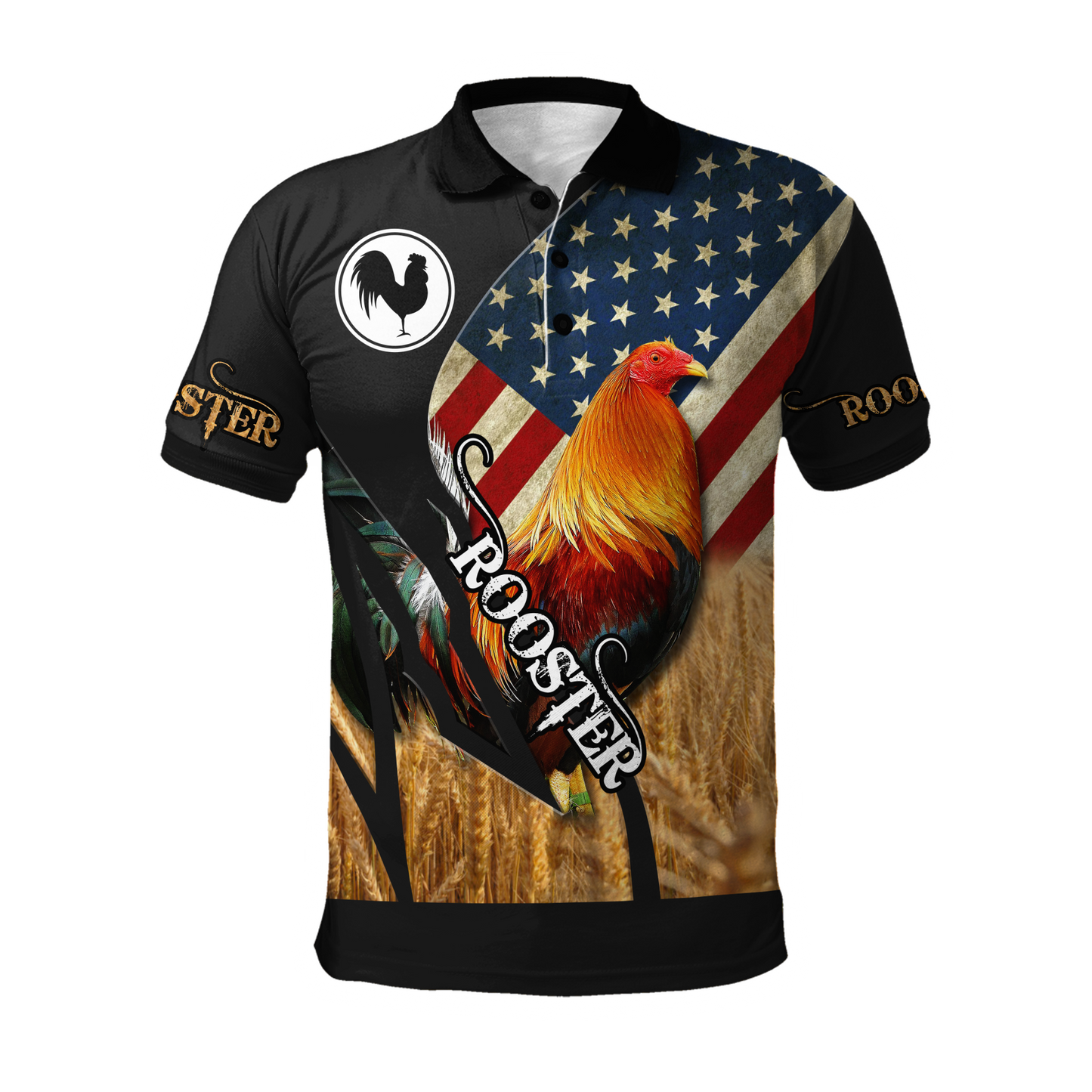 Personalized American Rooster 3D Printed Unisex Shirt
