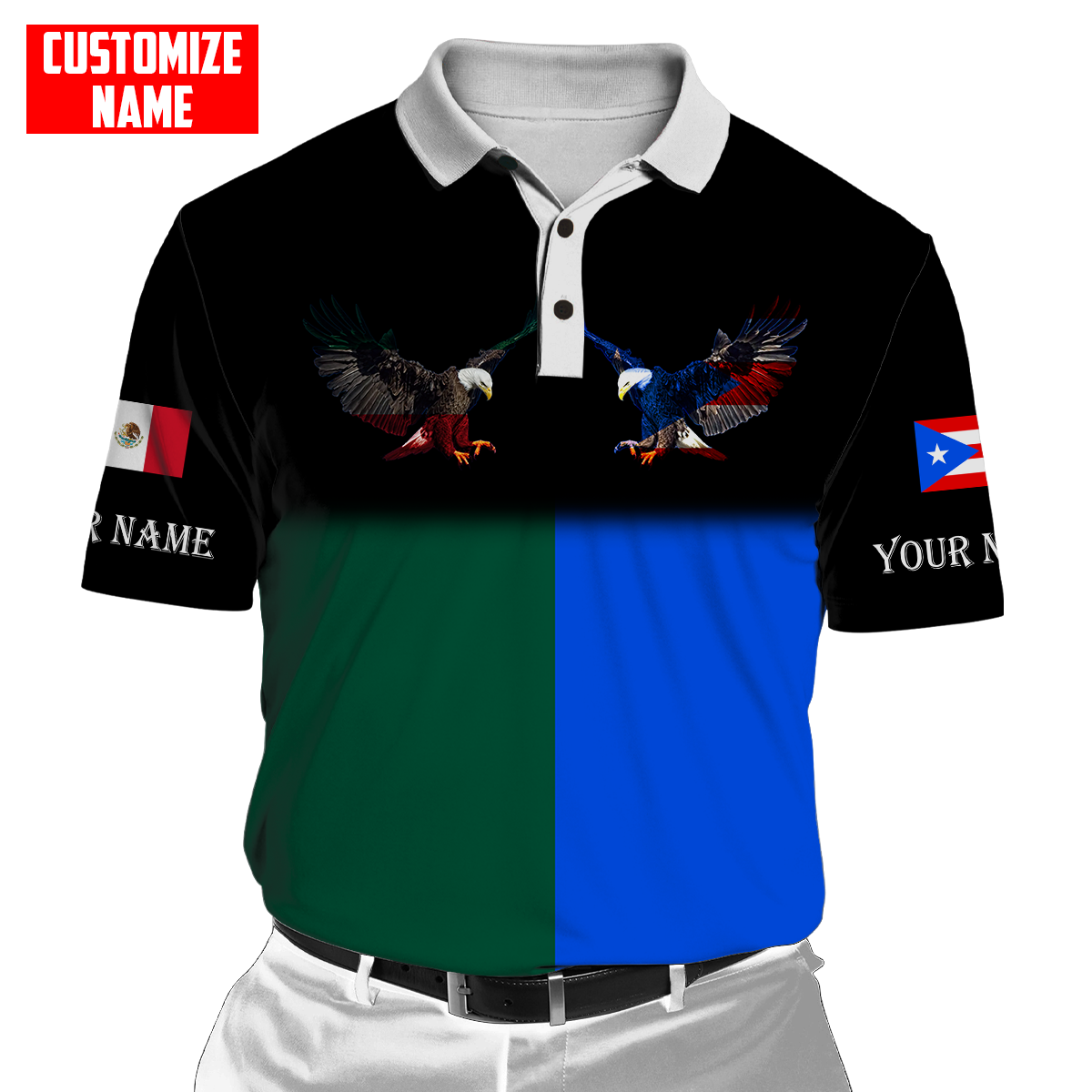 Persionalized Mexico 3D All Over Printed Unisex Shirts DQB23062103