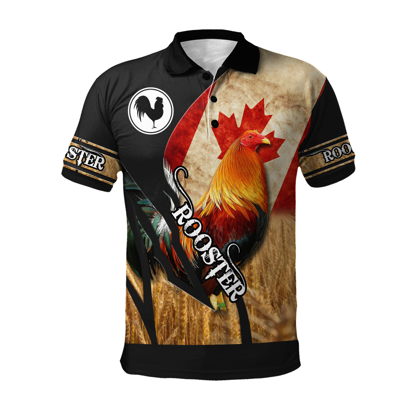 Personalized Canadian Rooster 3D Printed Unisex Shirt