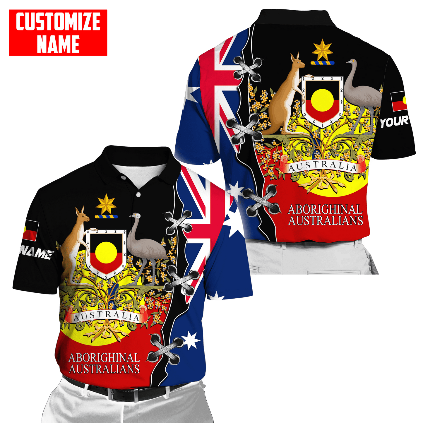 Personalized Name Australia 3D All Over Printed Unisex Shirts