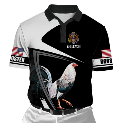 Personalized Rooster 3D Printed Unisex Shirt