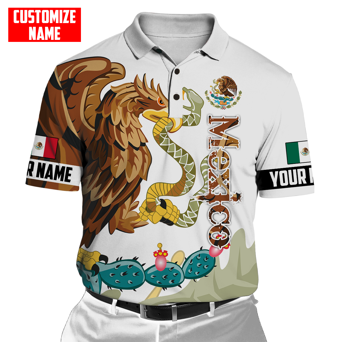 Persionalized Mexico 3D All Over Printed Unisex Shirts DQB25062101