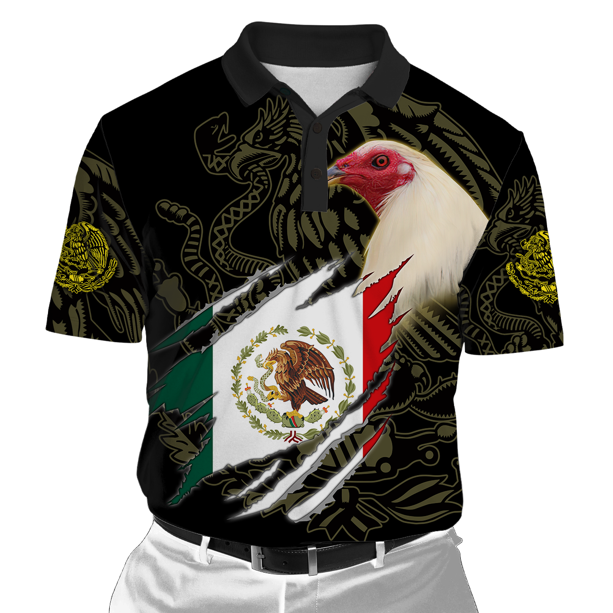 Personalized Mexican Rooster 3D Printed Unisex Shirt