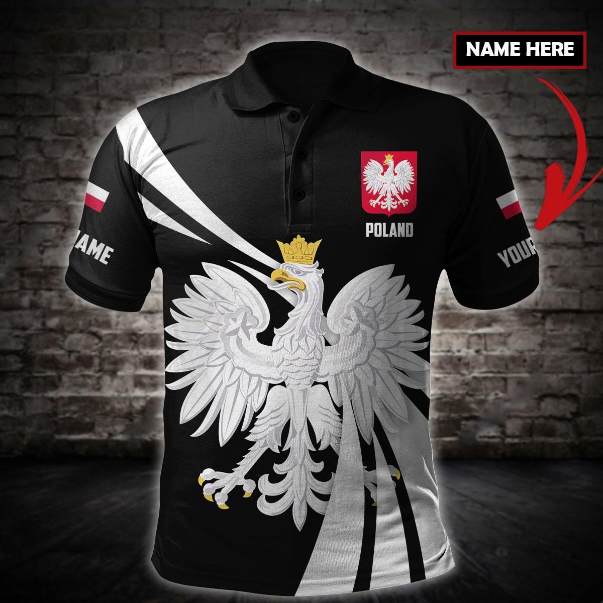 Personalized Polska 3D All Over Printed Unisex Hoodie