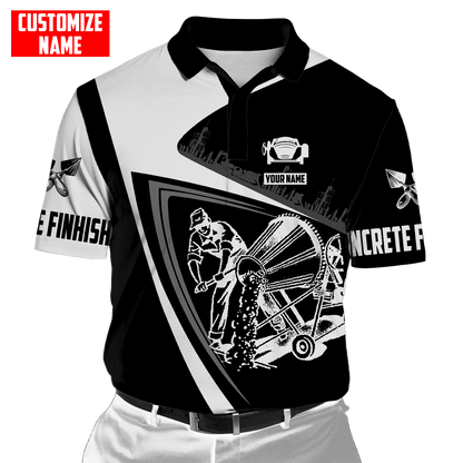 Customized Name Mixer Concrete Finisher 3D All Over Printed Unisex Shirts