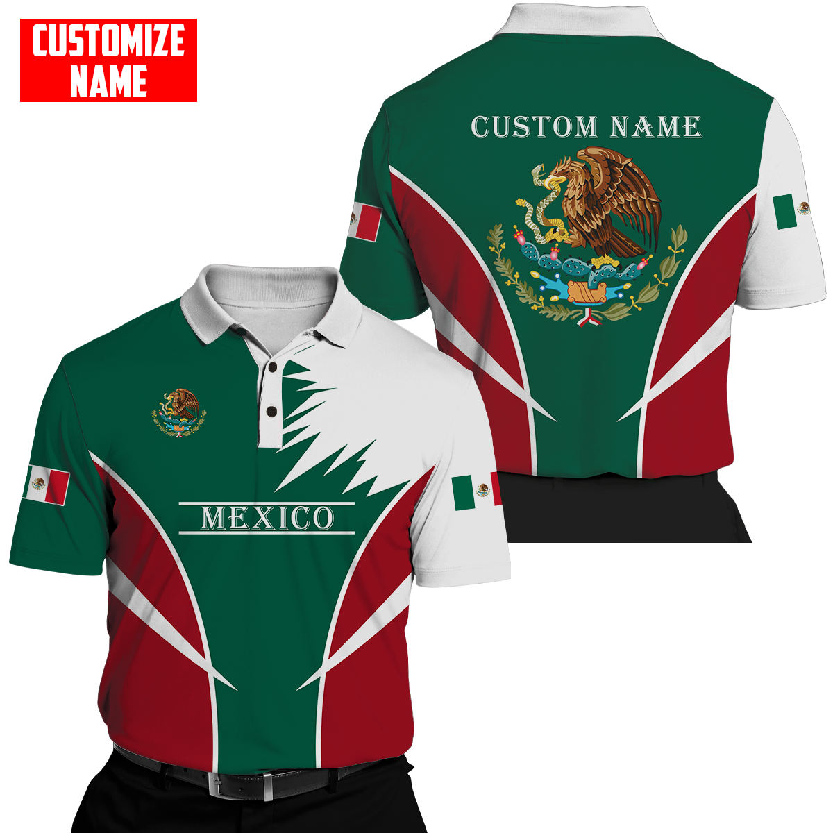 Personalized Name Mexico 3D All Over Printed Unisex Shirts DQB06072101