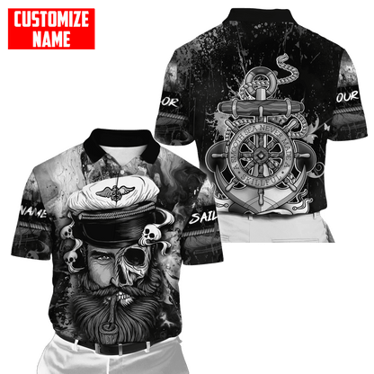 Customized name A Smooth Sea Never Made A Skillful Sailor 3D Printed Shirts