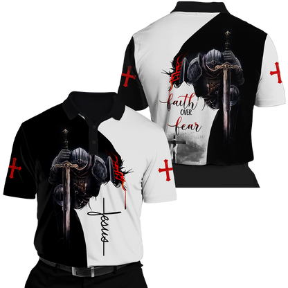 Jesus Christ Faith Over Fear 3D Printed Hoodie, T-Shirt for Men and Women