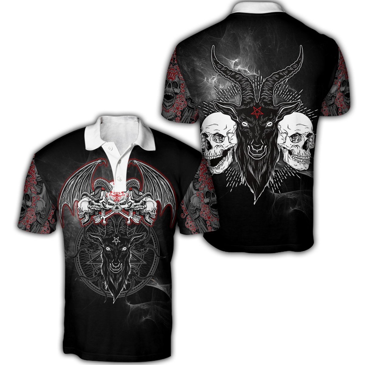 Satanic Skull Symbols Hoodie For Men And Women