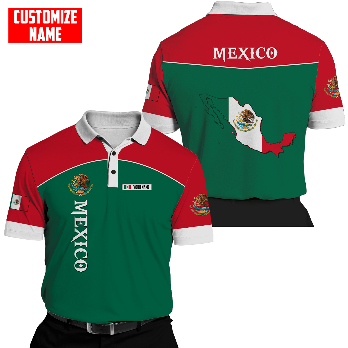 Persionalized Mexico 3D All Over Printed Unisex Shirts DQB26062102