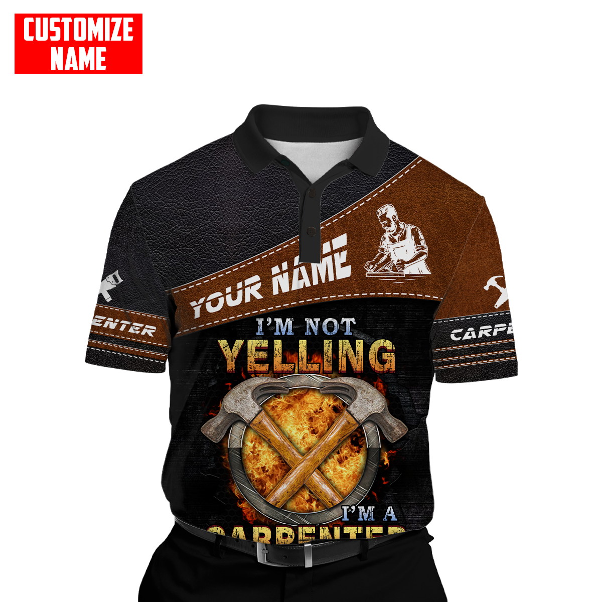 Personalized Name Carpenter 3D All Over Printed Unisex Shirts That's How We Talk