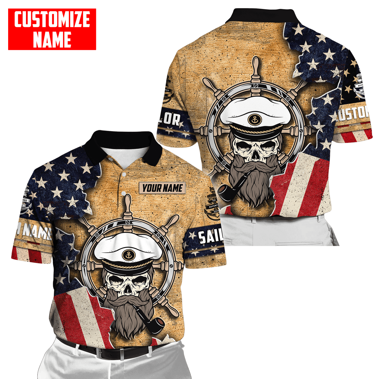 Customized name The Adventure Begins 3D All Over Printed Shirts