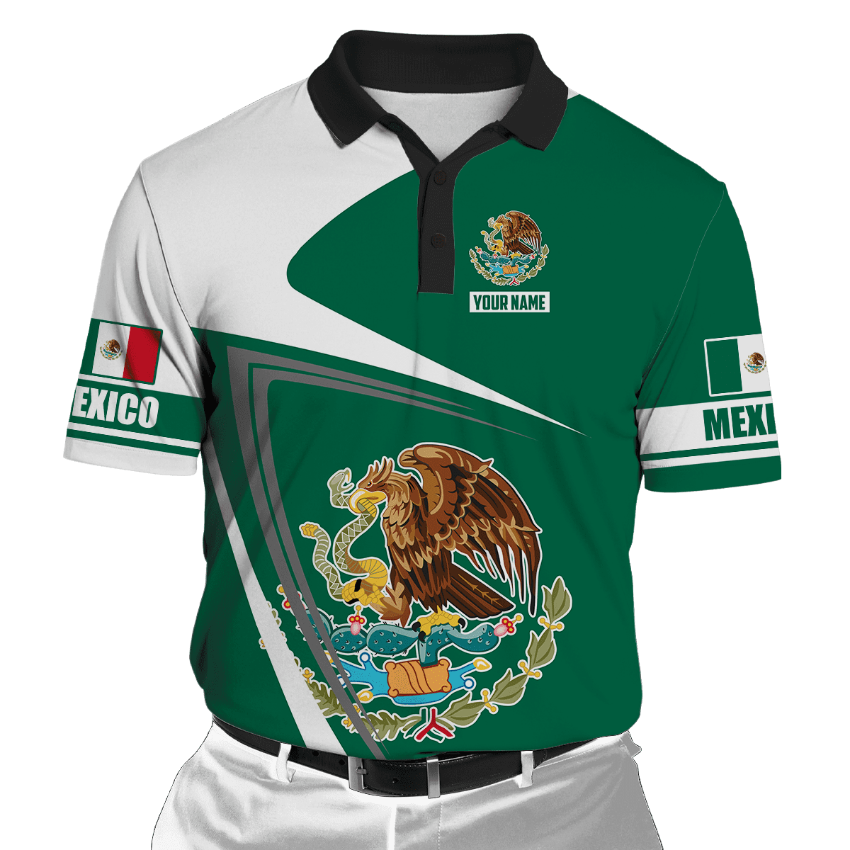 Persionalized Mexico 3D All Over Printed Unisex Shirts