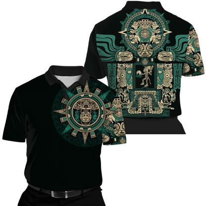 Aztec Mexican Blue 3D All Over Printed Unisex Hoodie no1