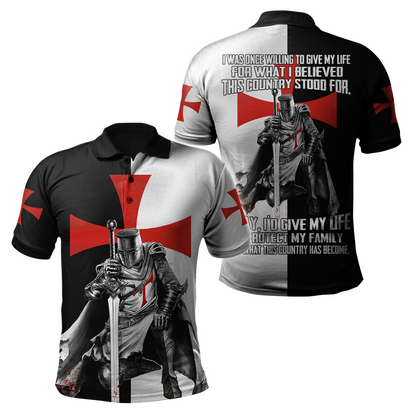 Knight Templar 3D All Over Printed Unisex Hoodie
