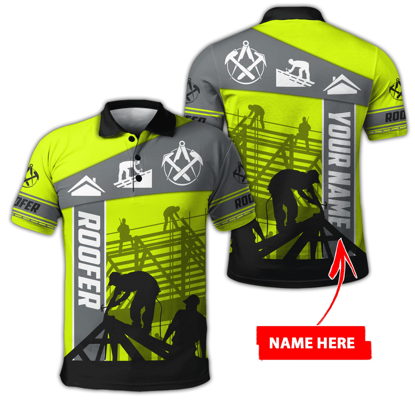 Customize Name Roofer 3D All Over Printed Unisex Shirts Pi22042101