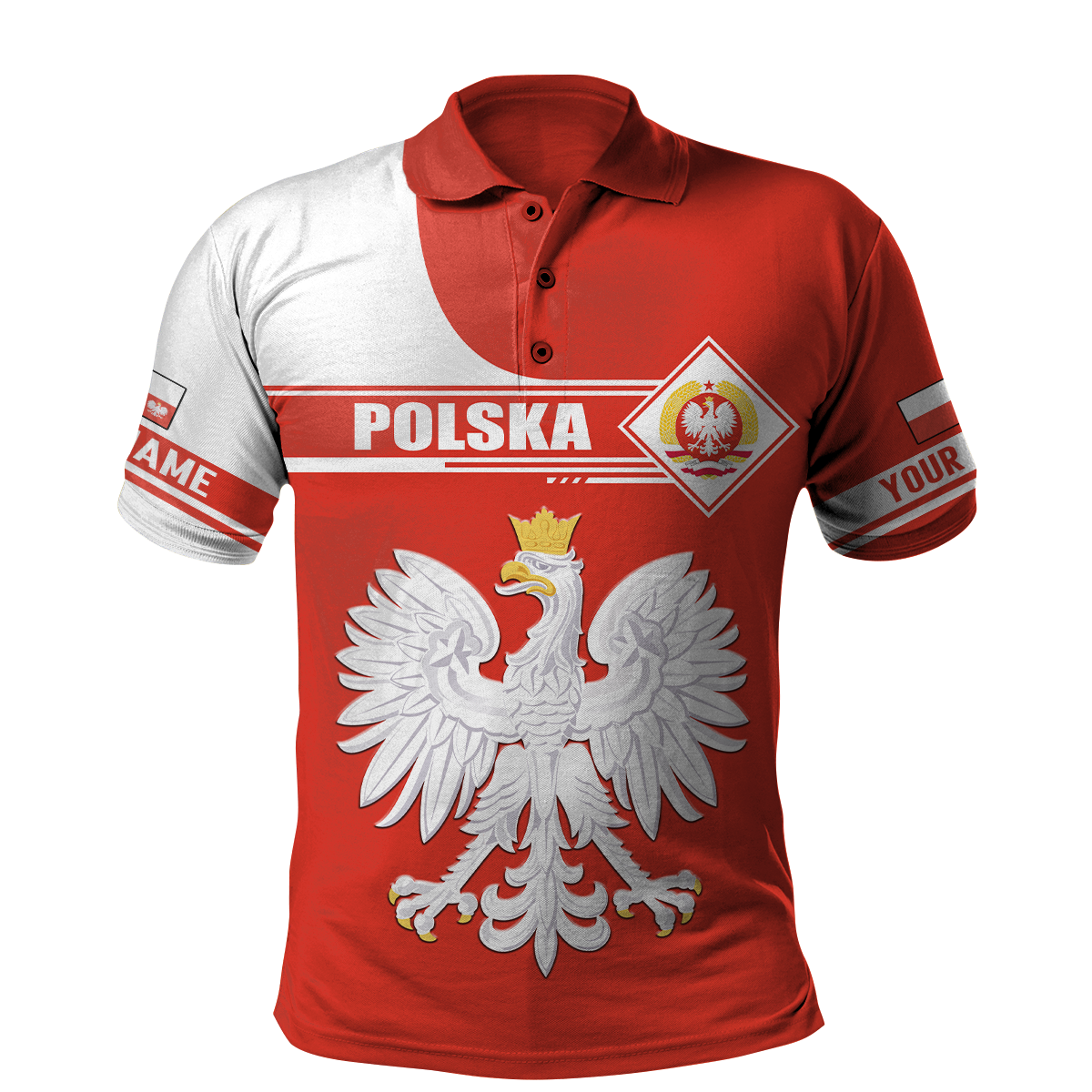 Personalized Polska 3D All Over Printed Unisex Hoodie