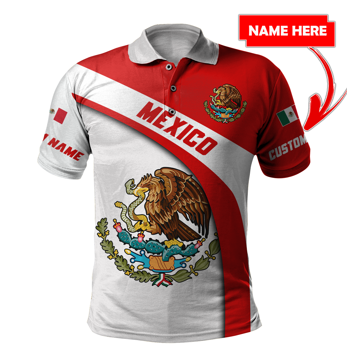 Personalized Mexican Army 3D All Over Printed Shirts