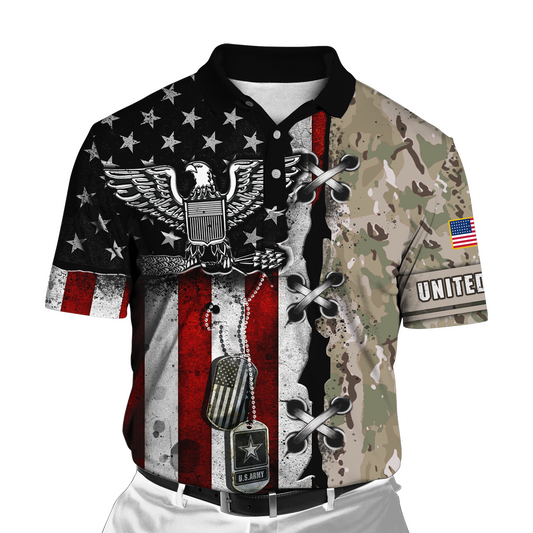 US Army Veteran American Flag 3D All Over Printed Shirts