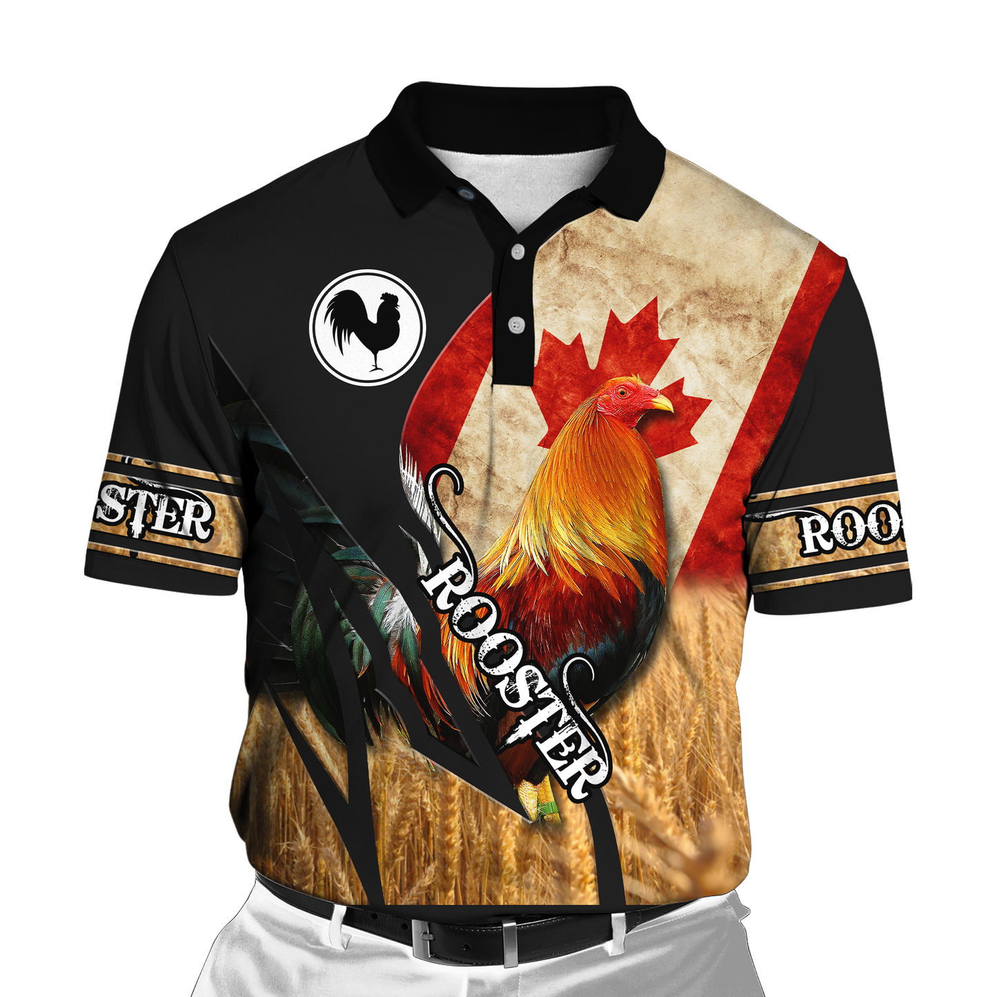 Personalized Canadian Rooster 3D Printed Unisex Shirt