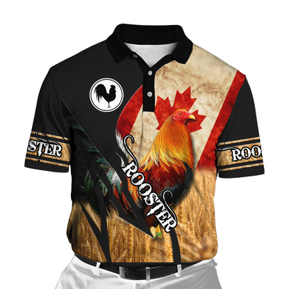 Personalized Canadian Rooster 3D Printed Unisex Shirt