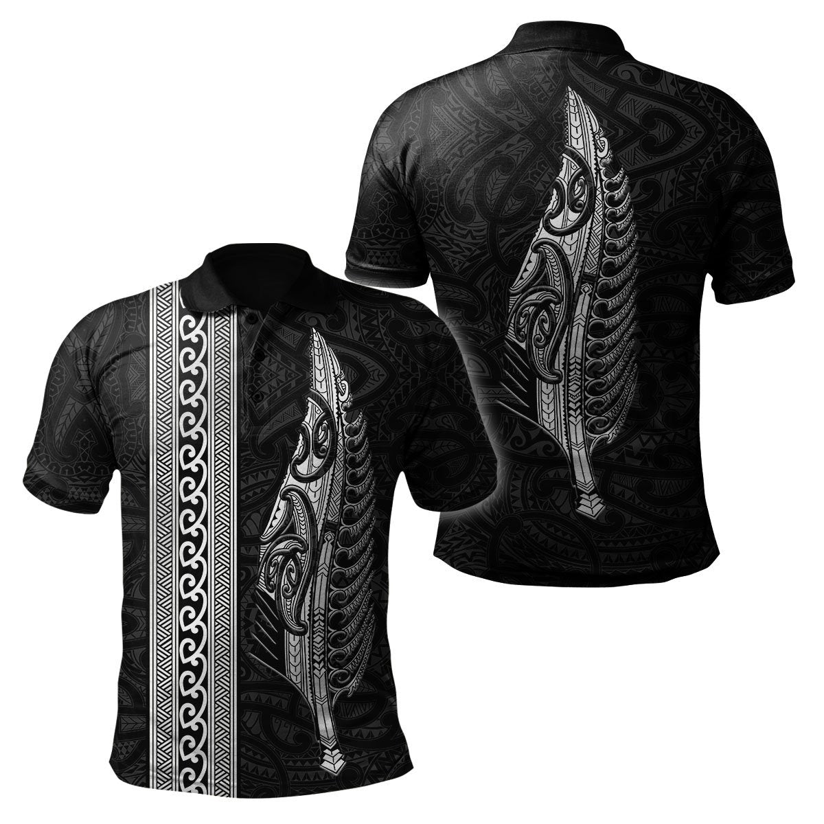 Maori Silver Fern White 3D Printed Unisex Shirts
