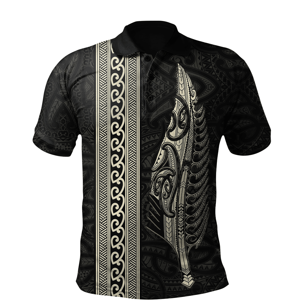 Maori Silver Fern Gold 3D Printed Unisex Shirts