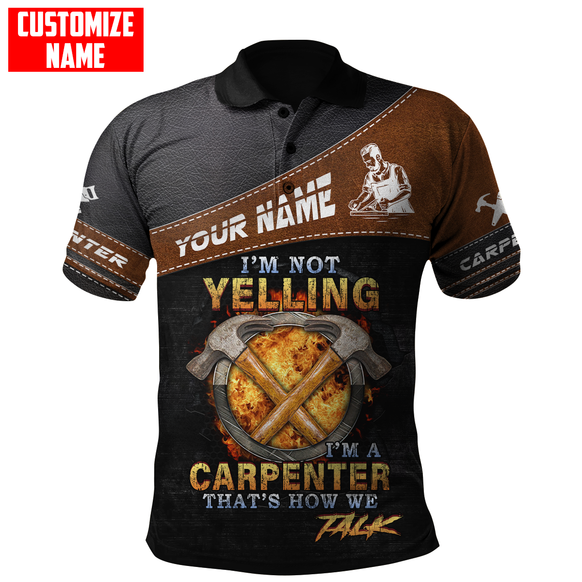 Personalized Name Carpenter 3D All Over Printed Unisex Shirts That's How We Talk
