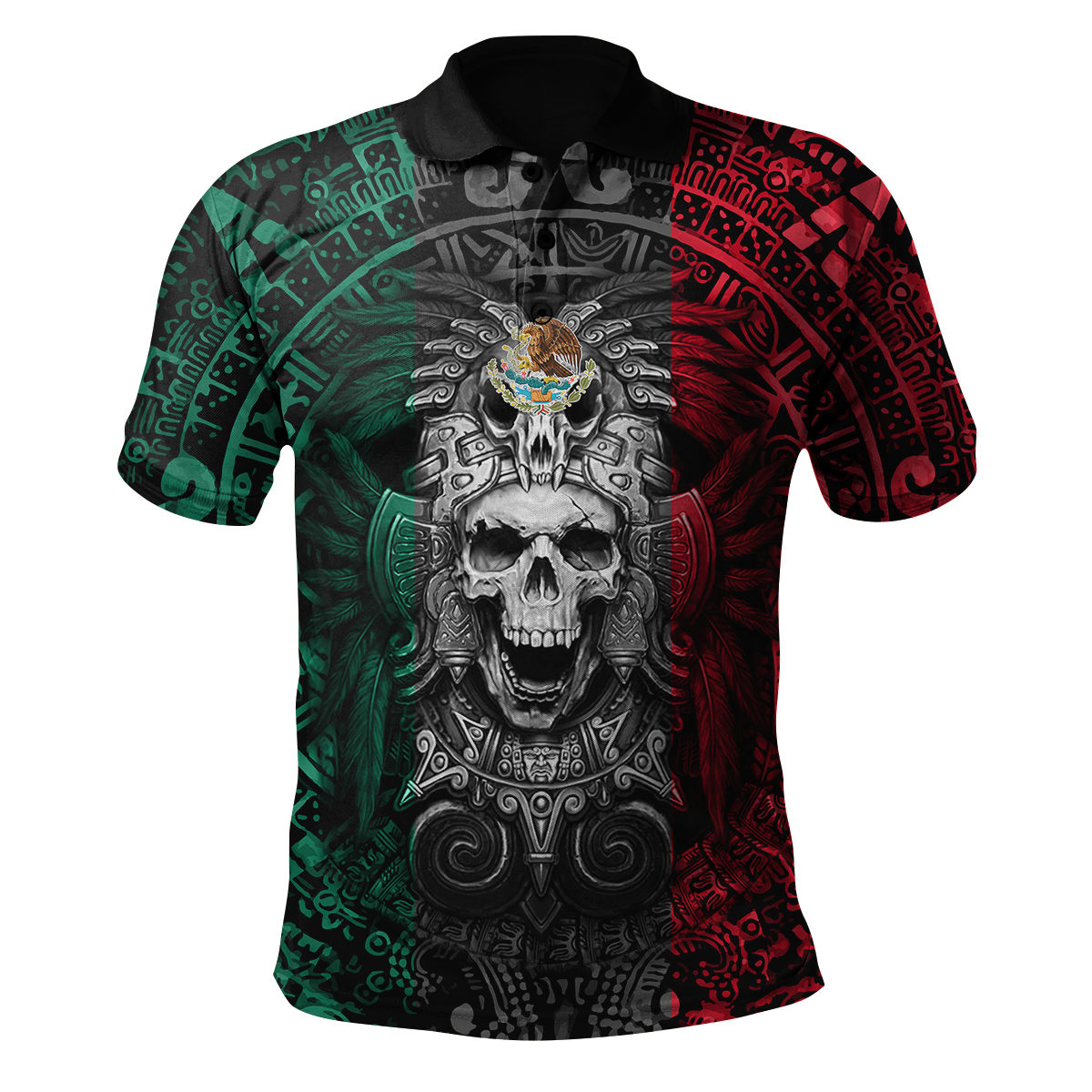 Mexican Aztec Warrior 3D All Over Printed Shirts