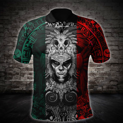 Aztec Warrior Mexico 3D All Over Printed Hoodie