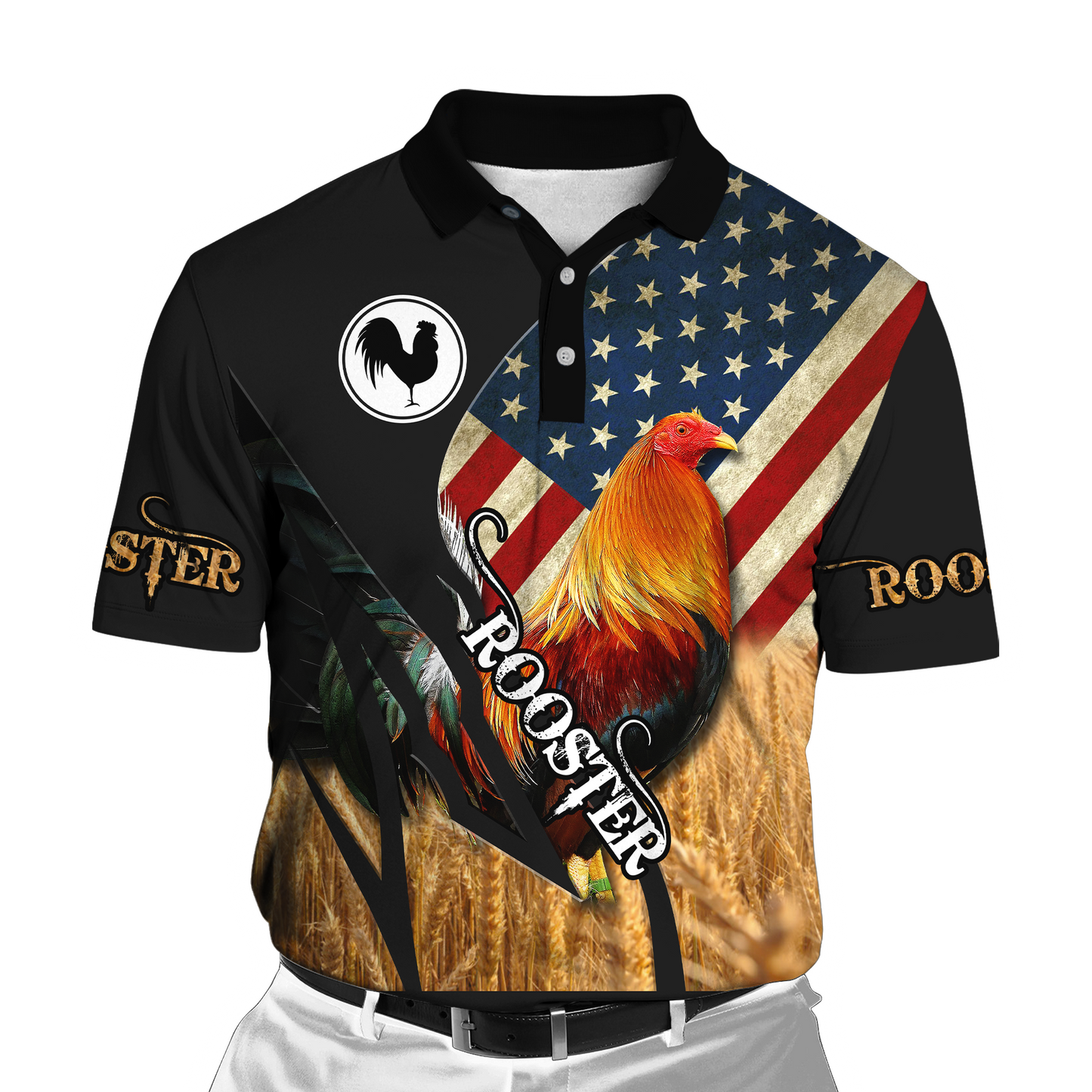 Personalized American Rooster 3D Printed Unisex Shirt