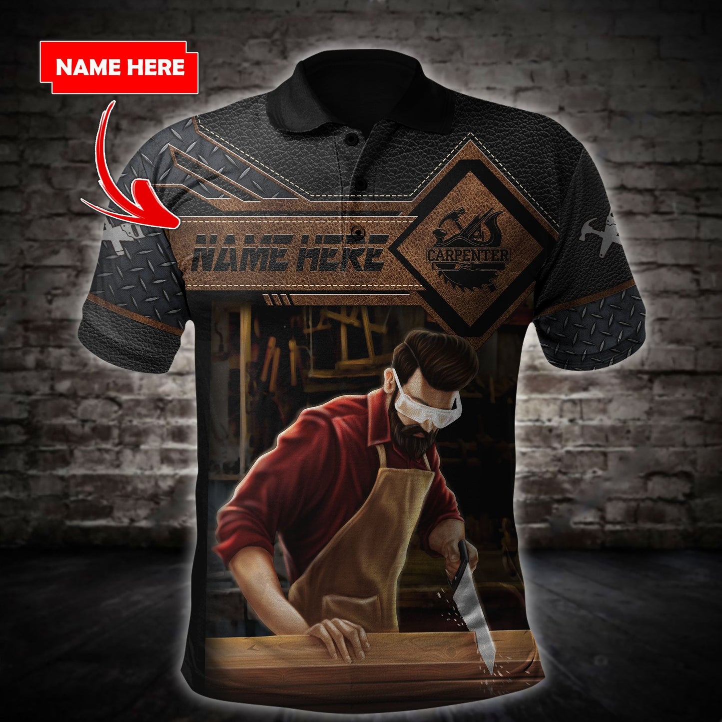 Personalized Name Carpenter 3D All Over Printed Unisex Shirts Ver 4