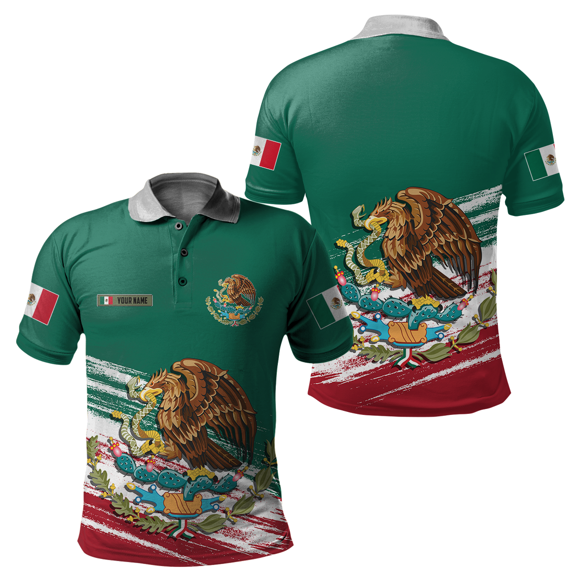 Persionalized Mexico 3D All Over Printed Unisex Shirts