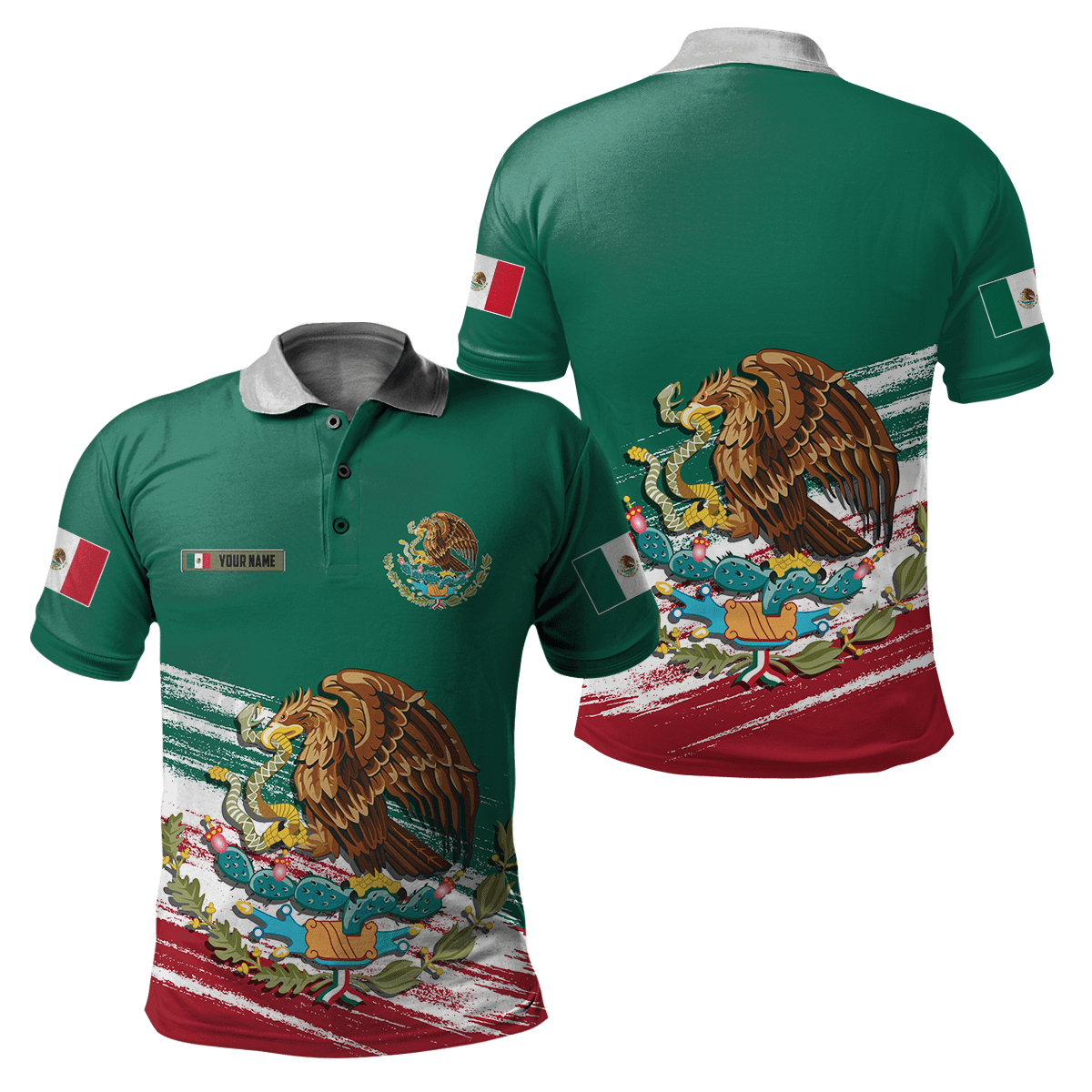 Persionalized Mexico 3D All Over Printed Unisex Shirts