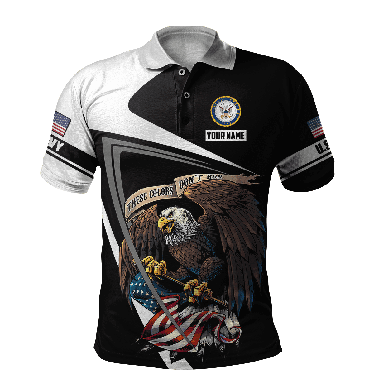 Custom name US Navy Veteran 3D printed shirts Proud Military