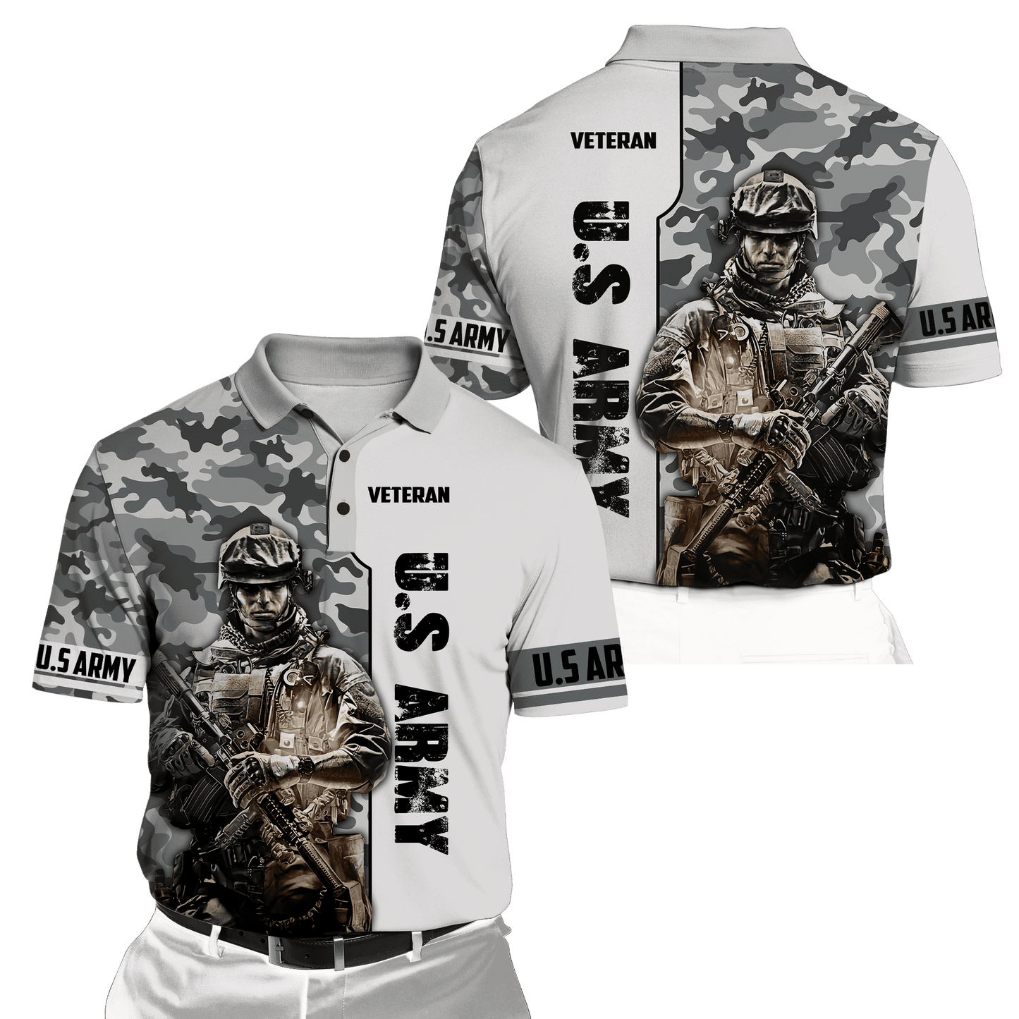US Army Veteran 3D All Over Printed Hoodie