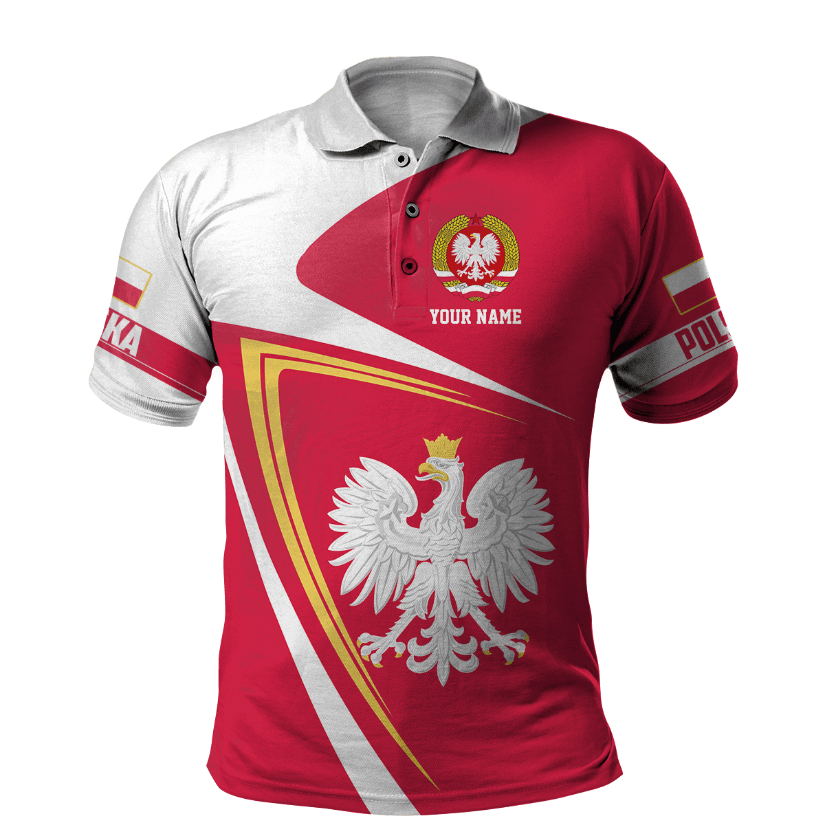 Personalized Polska 3D All Over Printed Unisex Hoodie