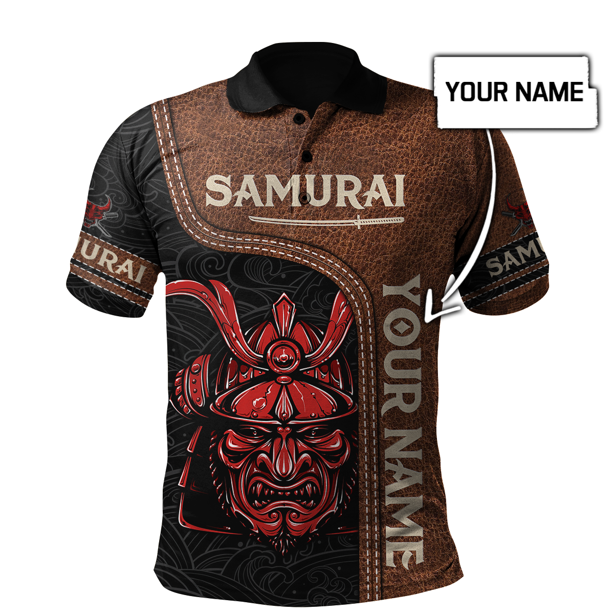 Custom Name Samurai 3D All Over Printed Unisex Shirts