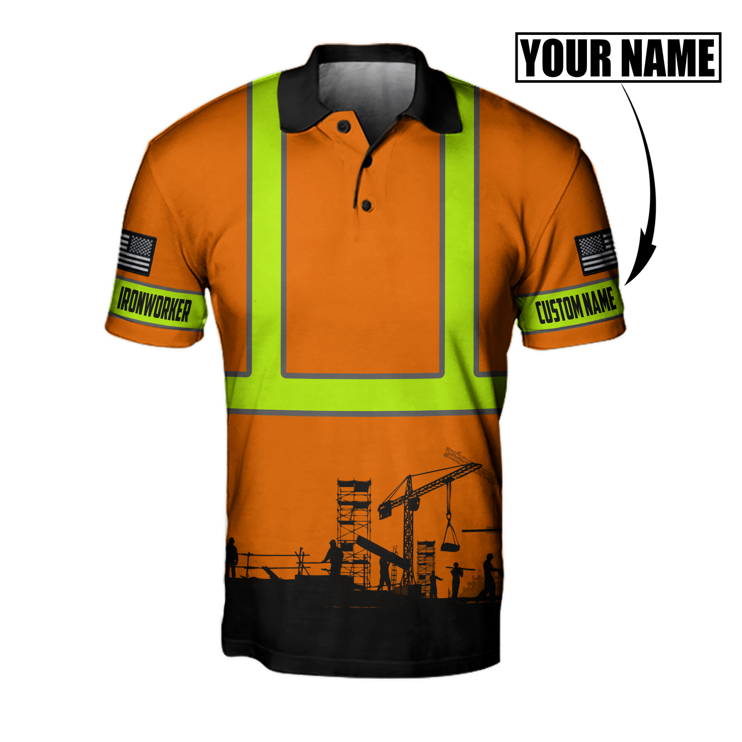 Personalized Ironworker Safety 3D All Over Printed Unisex Shirts TN